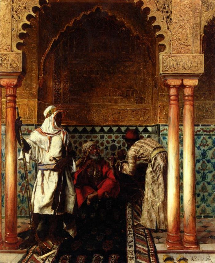 鲁道夫·恩斯特 的油画作品 -  《鲁道夫·恩斯特·德韦斯,圣人,1886》