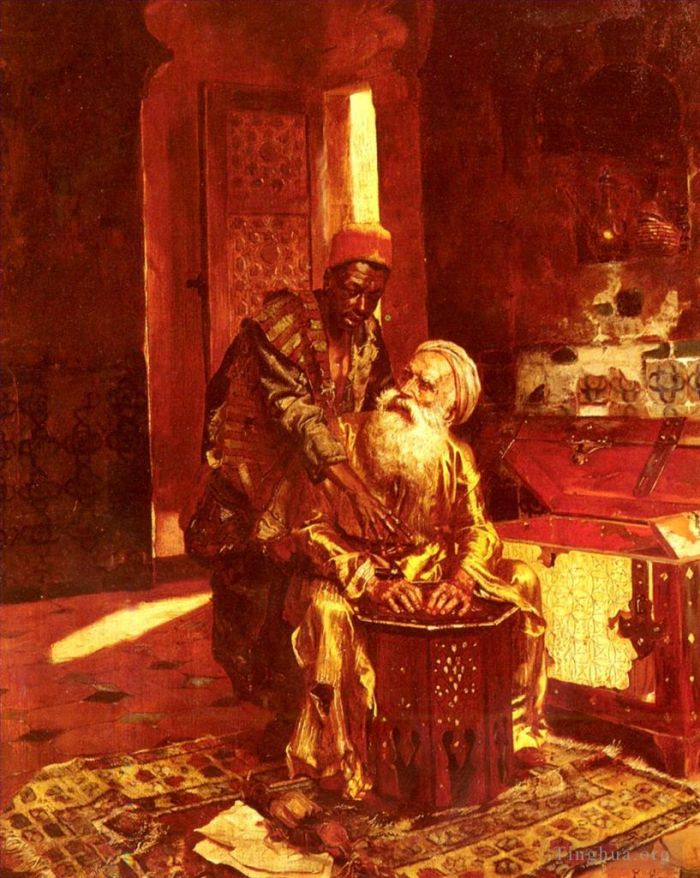 鲁道夫·恩斯特 的油画作品 -  《货币兑换商》