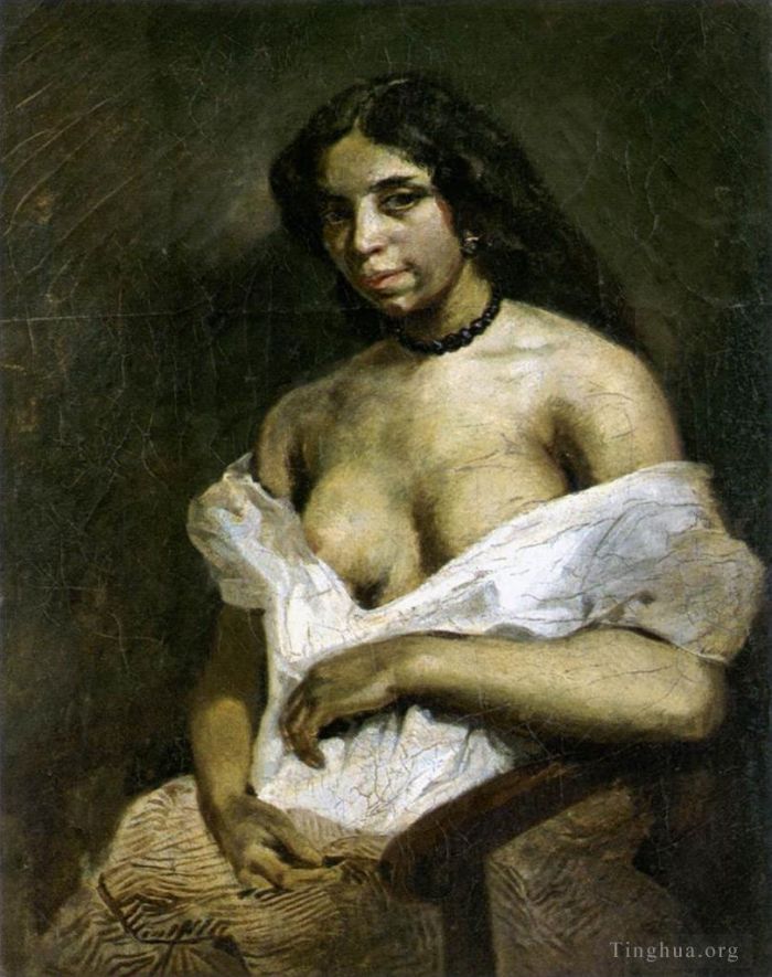 欧仁·德拉克罗瓦 的油画作品 -  《阿斯帕西娅》