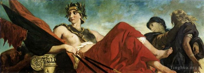 欧仁·德拉克罗瓦 的油画作品 -  《战争》