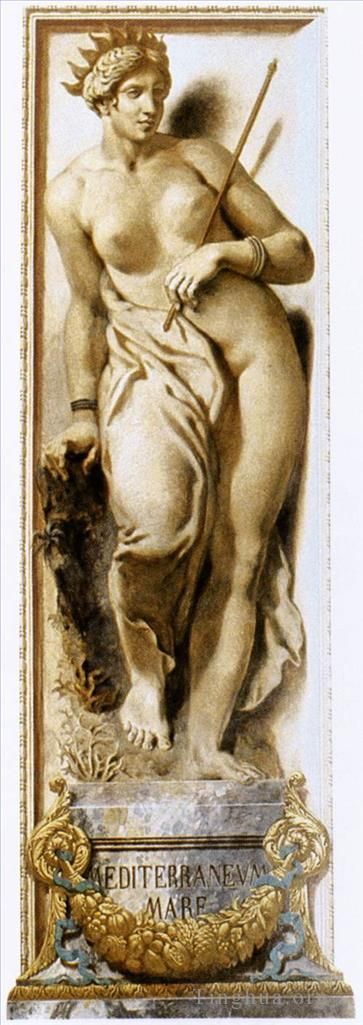 欧仁·德拉克罗瓦 的雕塑作品 -  《地中海居民》