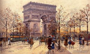 艺术家欧仁·加利安·拉瑞作品《巴黎凯旋门》