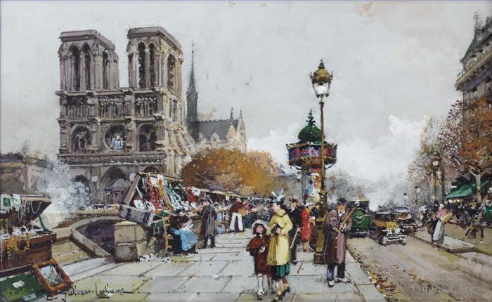 欧仁·加利安·拉瑞 的各类绘画作品 -  《巴黎圣母院》