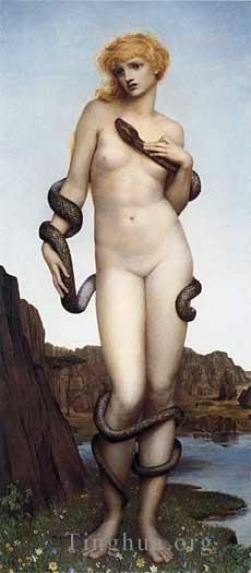 伊芙琳·德·摩根 的油画作品 -  《卡德摩斯与哈摩尼亚》