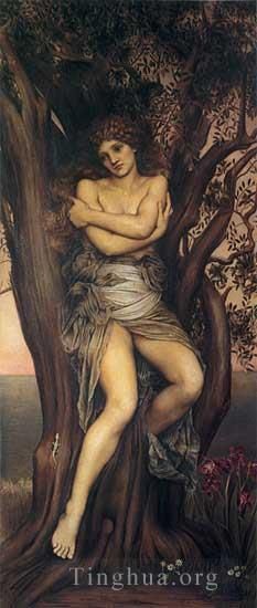 伊芙琳·德·摩根 的油画作品 -  《树妖》