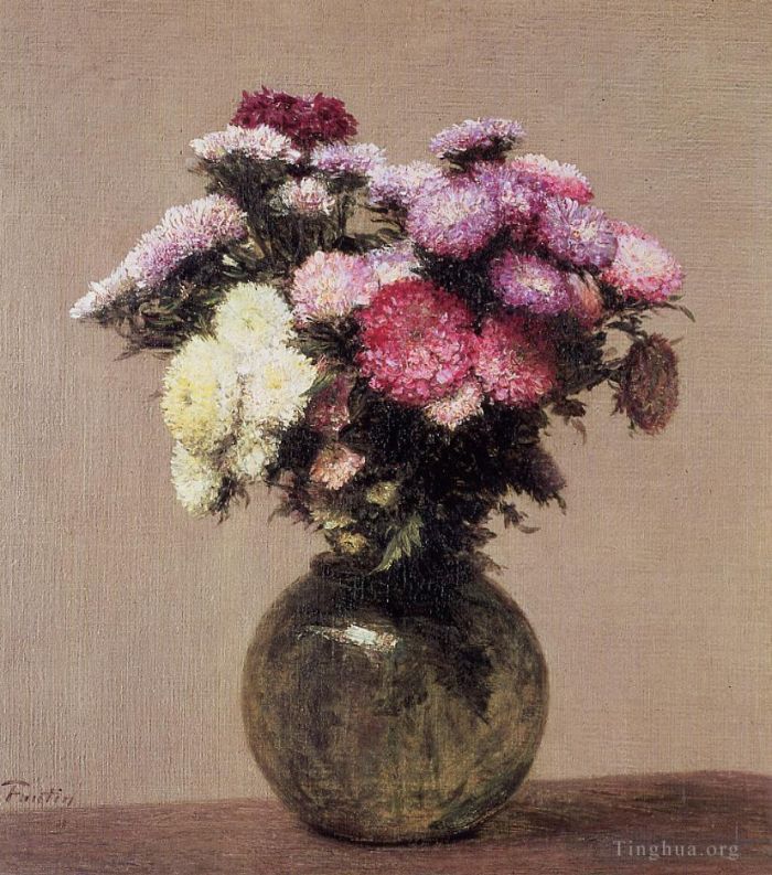 亨利·方坦·拉图尔 的油画作品 -  《雏菊》