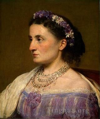 亨利·方坦·拉图尔 的油画作品 -  《菲茨詹姆斯公爵夫人,1867》