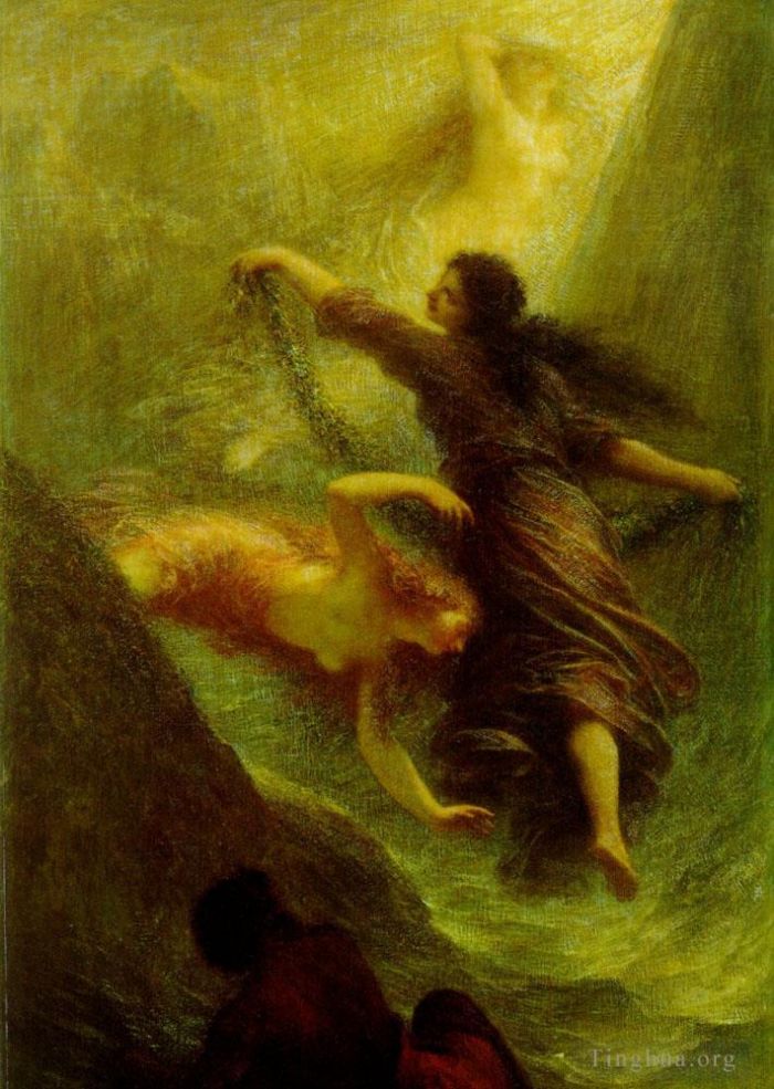 亨利·方坦·拉图尔 的油画作品 -  《芳汀1》
