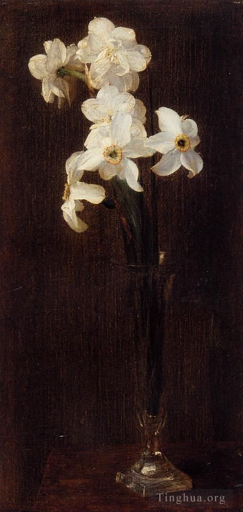 亨利·方坦·拉图尔 的油画作品 -  《花9》