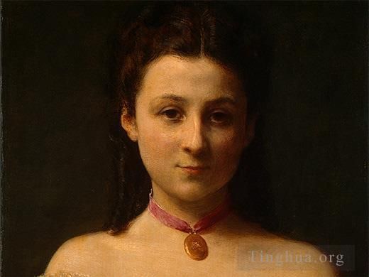 亨利·方坦·拉图尔 的油画作品 -  《菲茨·詹姆斯小姐,186detail1》