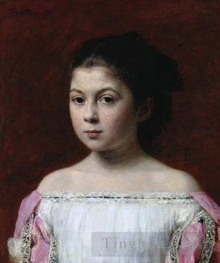 亨利·方坦·拉图尔 的油画作品 -  《玛丽·约兰德·德·菲茨·詹姆斯》