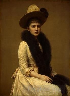 亨利·方坦·拉图尔 的油画作品 -  《索尼娅肖像,1890》