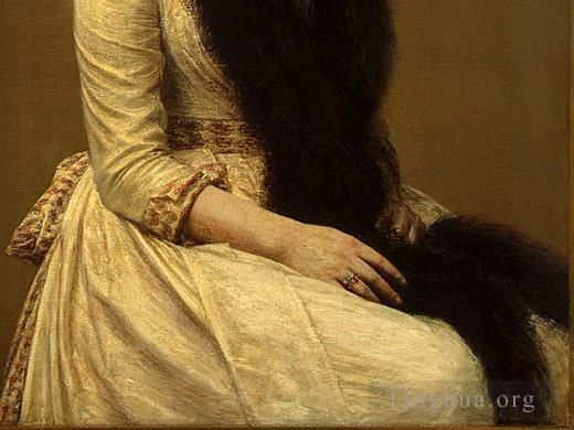 亨利·方坦·拉图尔 的油画作品 -  《索尼娅肖像,189detail2》