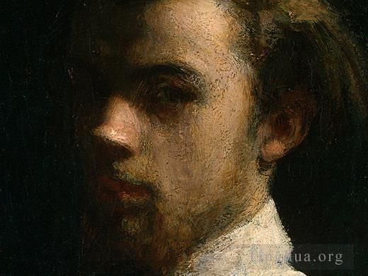 亨利·方坦·拉图尔 的油画作品 -  《自画像,185detail1》
