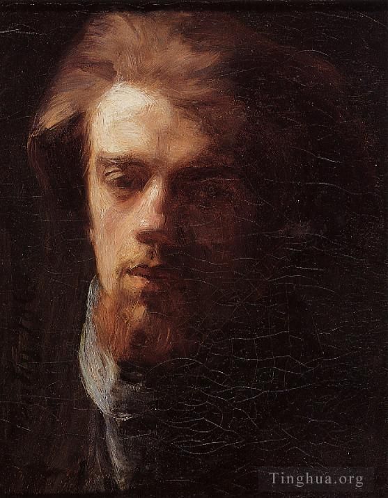 亨利·方坦·拉图尔 的油画作品 -  《自画像,1860》