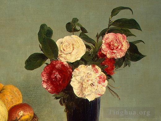 亨利·方坦·拉图尔 的油画作品 -  《静物,1866detail4》