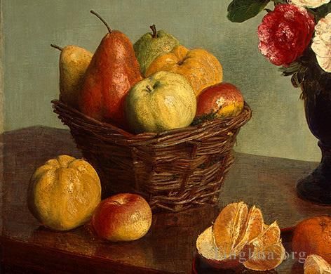 亨利·方坦·拉图尔 的油画作品 -  《静物,186detail1》