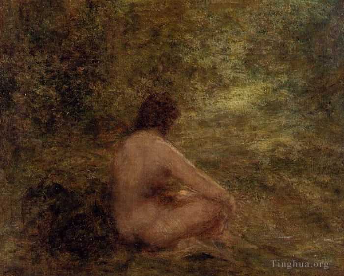 亨利·方坦·拉图尔 的油画作品 -  《沐浴者》