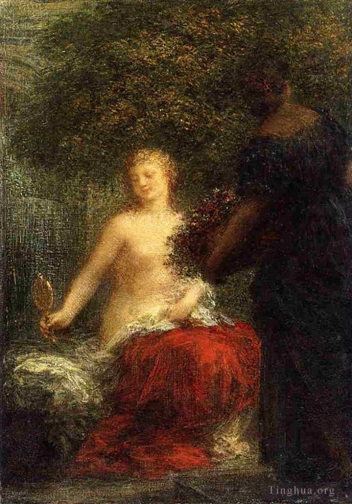 亨利·方坦·拉图尔 的油画作品 -  《上厕所的女人》