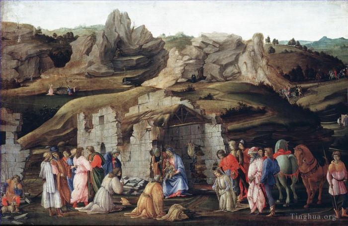 菲利皮诺·利比 的油画作品 -  《里皮·菲律宾,东方贤士的崇拜》