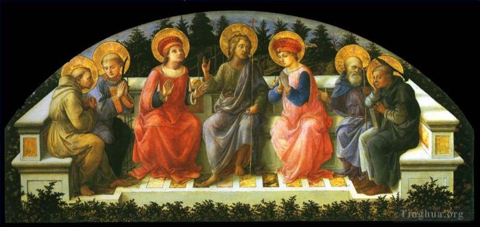 菲利皮诺·利比 的油画作品 -  《七圣人》