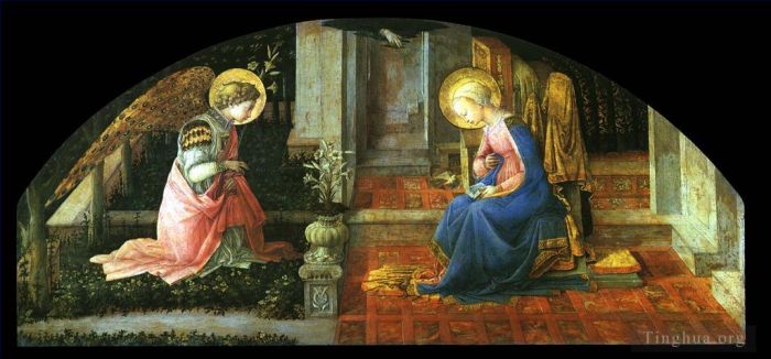 菲利皮诺·利比 的油画作品 -  《天使报喜》
