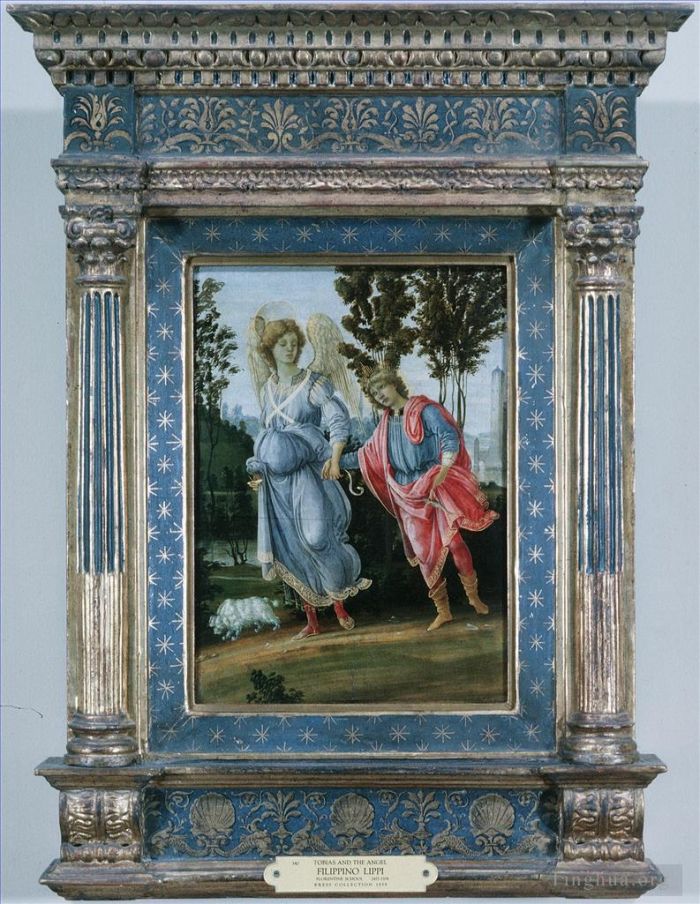 菲利皮诺·利比 的油画作品 -  《托比亚斯与天使》