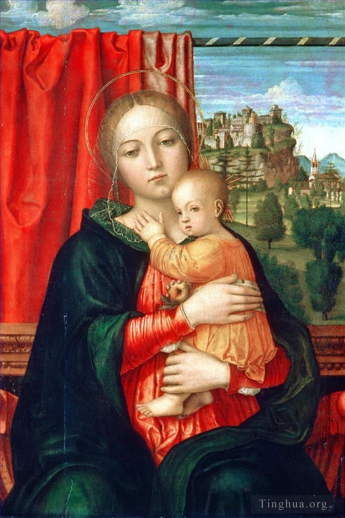 菲利皮诺·利比 的油画作品 -  《处女和孩子》