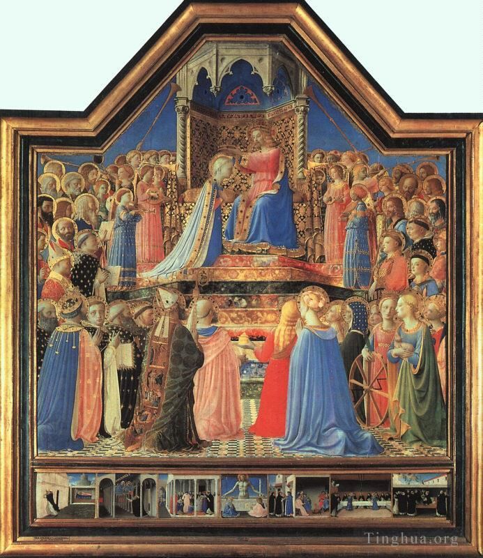 弗拉·安杰利科 的各类绘画作品 -  《圣母加冕》