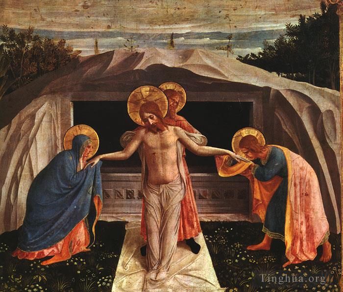 弗拉·安杰利科 的各类绘画作品 -  《1438年埋葬》