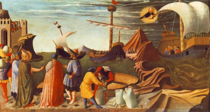弗拉·安杰利科 的各类绘画作品 -  《圣尼古拉斯的故事2》
