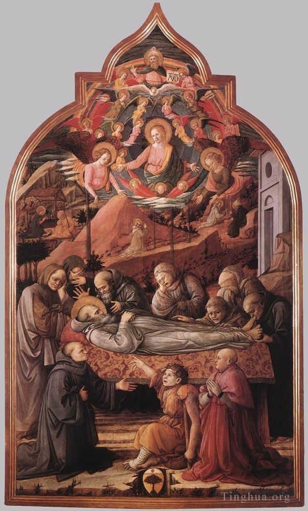 弗拉·菲利皮诺·利比 的各类绘画作品 -  《圣杰罗姆的葬礼》