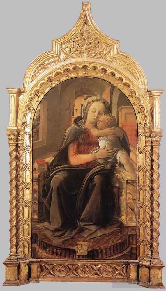 弗拉·菲利皮诺·利比 的各类绘画作品 -  《麦当娜与孩子》
