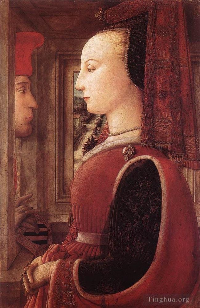 弗拉·菲利皮诺·利比 的各类绘画作品 -  《一个男人和一个女人的肖像》