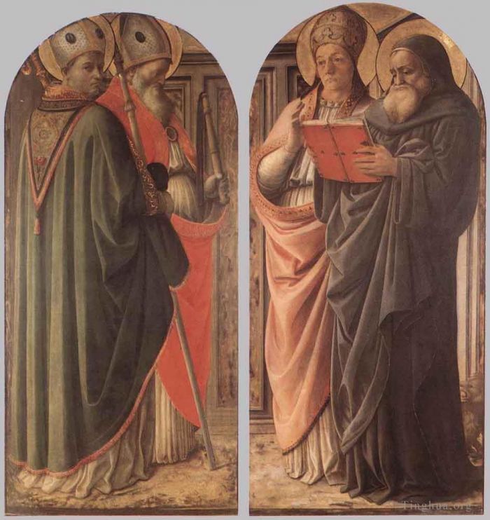 弗拉·菲利皮诺·利比 的各类绘画作品 -  《教会的医生》