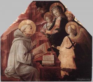 艺术家弗拉·菲利皮诺·利比作品《圣母向圣伯纳德显现》