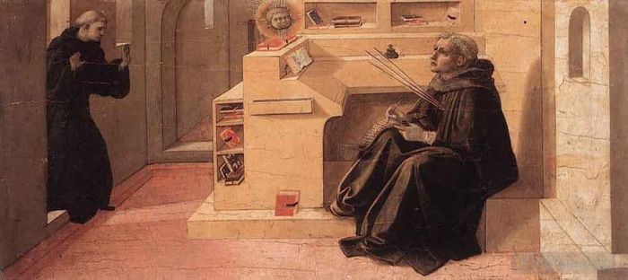 弗拉·菲利皮诺·利比 的各类绘画作品 -  《圣奥古斯丁的愿景》