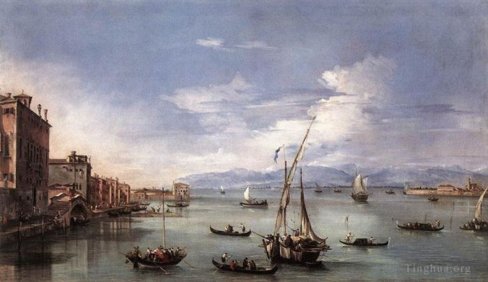 弗朗切斯科·瓜尔迪 的油画作品 -  《Fondamenta,Nuove,的泻湖》