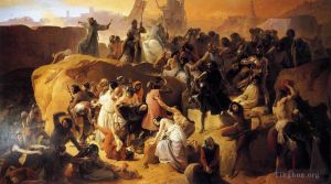 艺术家弗朗切斯科·海椰兹作品《十字军在耶路撒冷附近饥渴》