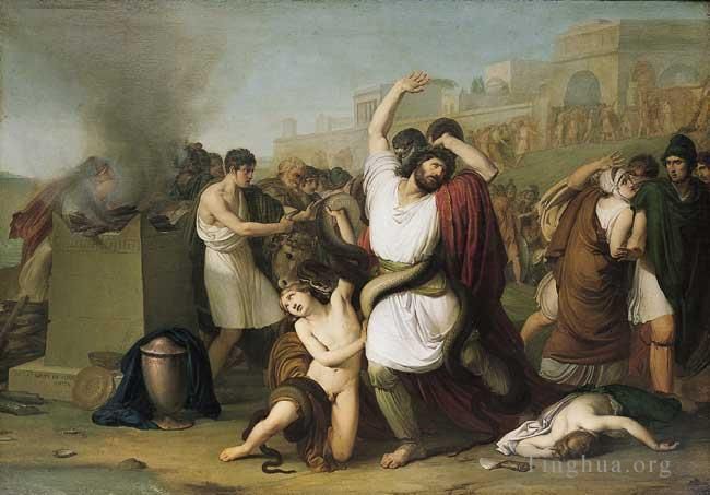 弗朗切斯科·海椰兹 的油画作品 -  《拉奥孔》
