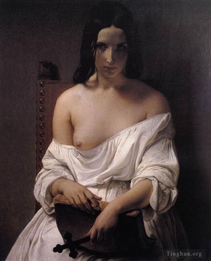 弗朗切斯科·海椰兹 的油画作品 -  《对意大利历史的沉思》