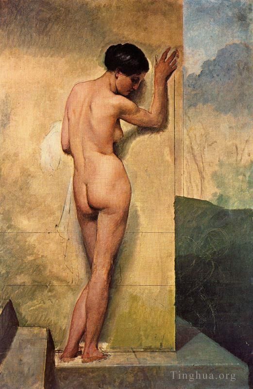 弗朗切斯科·海椰兹 的油画作品 -  《唐娜·斯坦特的裸体,1859》