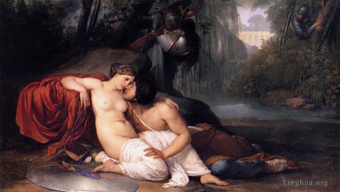 弗朗切斯科·海椰兹 的油画作品 -  《里纳尔多和阿米达》