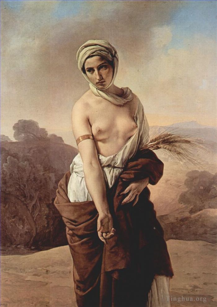 弗朗切斯科·海椰兹 的油画作品 -  《露丝,1835》