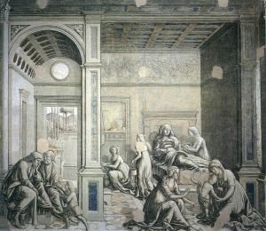 艺术家弗朗切斯科·迪·乔吉奥作品《处女的诞生,1488》