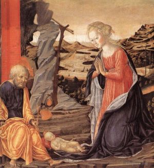 艺术家弗朗切斯科·迪·乔吉奥作品《耶稣诞生,1470》