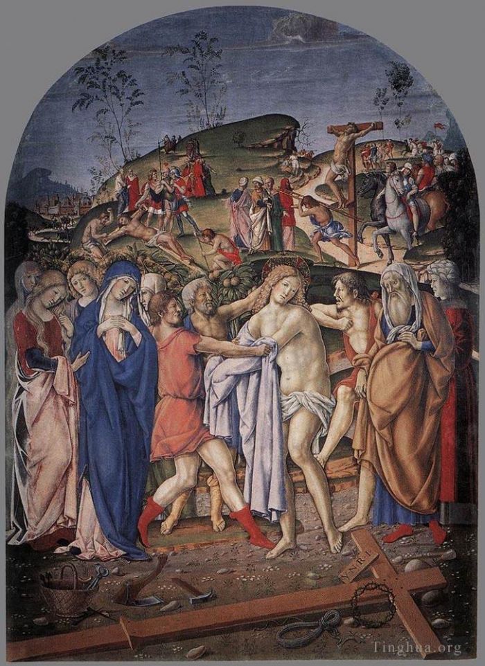 弗朗切斯科·迪·乔吉奥 的各类绘画作品 -  《基督脱衣》