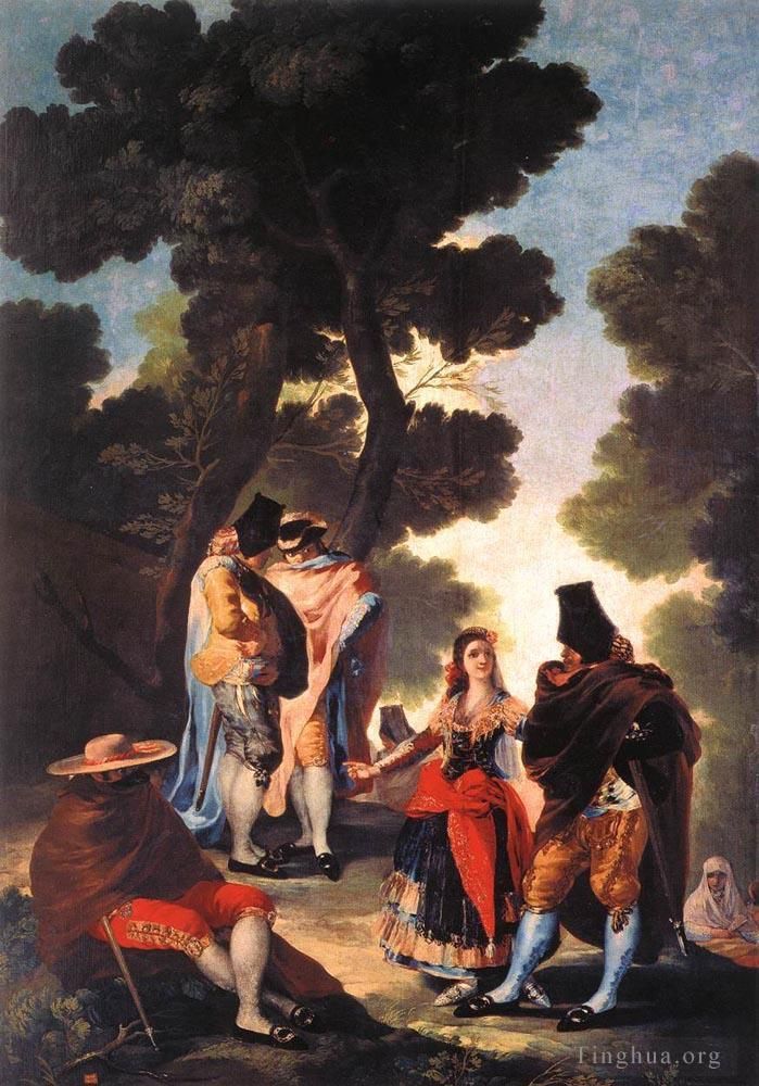 弗朗西斯科·戈雅 的油画作品 -  《安达卢西亚漫步》