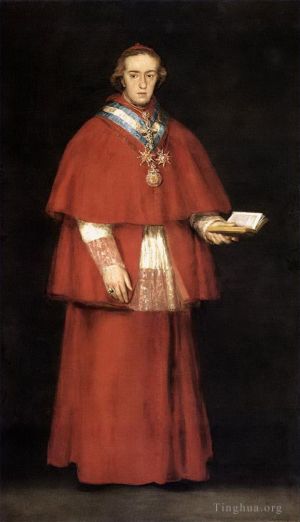 艺术家弗朗西斯科·戈雅作品《红衣主教路易斯·玛丽亚·德·博邦·瓦拉布里加》