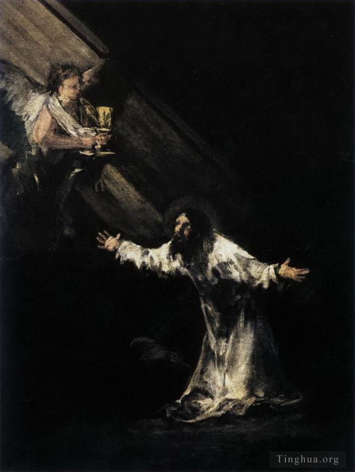弗朗西斯科·戈雅 的油画作品 -  《基督在橄榄山上》